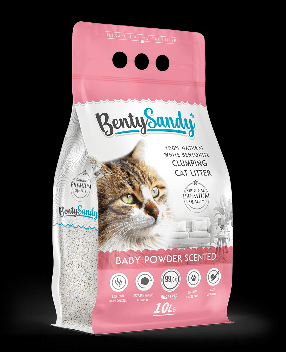 BentySandy Bebek Pudralı Kedi Kumu